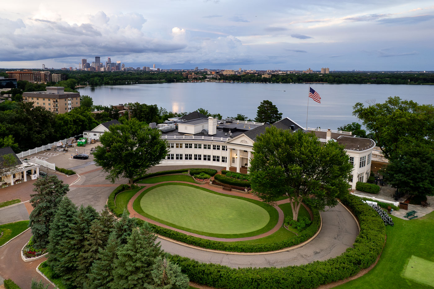 The Minikahda Club golf club that looks over Bde Maka Ska in Minneapolis.