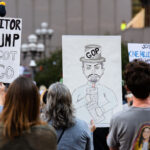 Protesters in Downtown Minneapolis as part of nationwide “Good trouble lives on” protests.Organizers say “Good Trouble Lives On is a national day of action to respond to the attacks on our civil and human rights by the Trump administration. Together, we’ll remind them that in America, the power lies with the people.”After gathering at the Hennepin County Government Center listening to speakers such as Toussaint Morrison, Nekima Levy Armstrong, and Lieutenant Governor Peggy Flanagan they marched through Downtown Minneapolis.