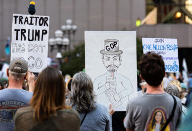 Protesters in Downtown Minneapolis as part of nationwide “Good trouble lives on” protests.

Organizers say “Good Trouble Lives On is a national day of action to respond to the attacks on our civil and human rights by the Trump administration. Together, we’ll remind them that in America, the power lies with the people.”

After gathering at the Hennepin County Government Center listening to speakers such as Toussaint Morrison, Nekima Levy Armstrong, and Lieutenant Governor Peggy Flanagan they marched through Downtown Minneapolis.