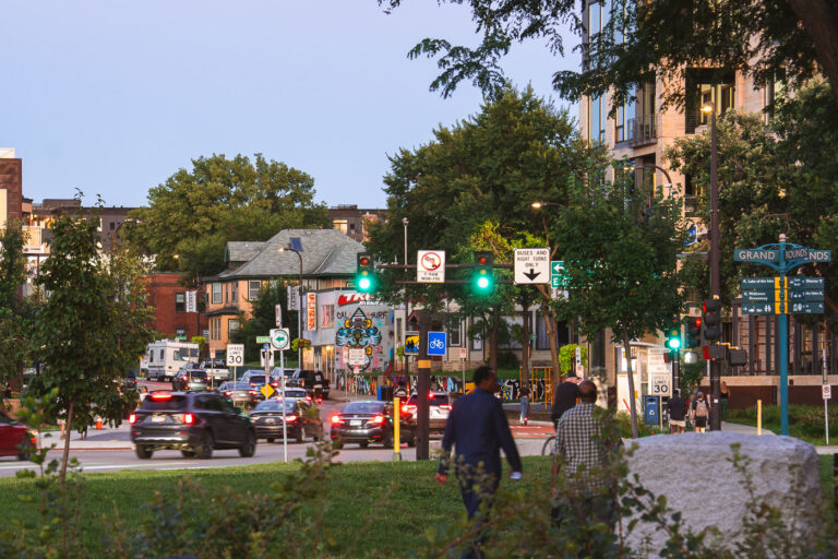 Cal Surf and Lake Street in Uptown Minneapolis 3 Walkers around Lake Street and Bde Maka Ska in Uptown Minneapolis.