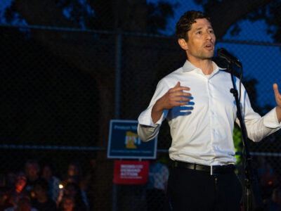Minneapolis Mayor Jacob Frey at Lynnhurst Park Vigil