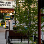 Looking down Hennepin Avenue at the Uptown Theater. The theater has Jerry Cantrell coming up.