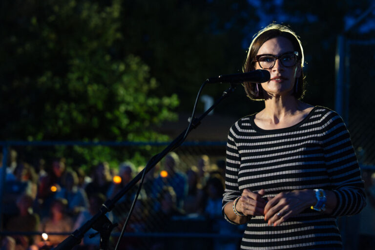 Lt. Governor Peggy Flanagan at VIgil 2 The Minneapolis community gathered at Lynnhurst Park last night for a vigil following the mass shooting at Annunciation School and Church earlier in the morning. 2 children were killed and 17 others injured. The crowd heard from speakers ranging from the Minnesota Attorney General, Minneapolis Mayor and City Council Members, and Congresswomen.