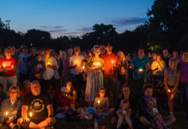 The Minneapolis community gathered at Lynnhurst Park last night for a vigil following the mass shooting at Annunciation School and Church earlier in the morning. 2 children were killed and 17 others injured. The crowd heard from speakers ranging from the Minnesota Attorney General, Minneapolis Mayor and City Council Members, and Congresswomen.