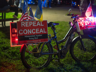 Repeal Conceal Sign at Minneapolis Lynnhurst Park Vigil