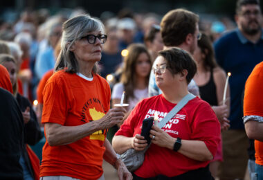 The Minneapolis community gathered at Lynnhurst Park last night for a vigil following the mass shooting at Annunciation School and Church earlier in the morning. 2 children were killed and 17 others injured. The crowd heard from speakers ranging from the Minnesota Attorney General, Minneapolis Mayor and City Council Members, and Congresswomen.