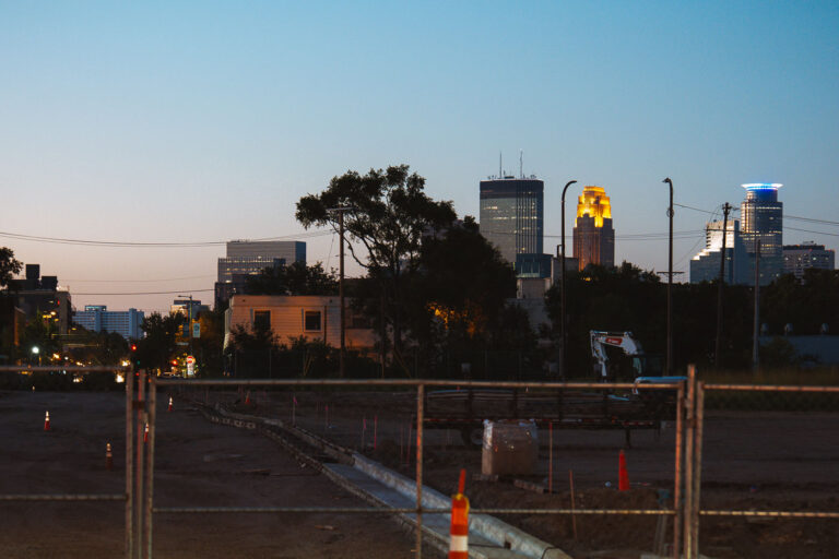 Nicollet Ave Being Reconnected 2 Nicollet Ave being reconnected after the K-Mart was demolished.
