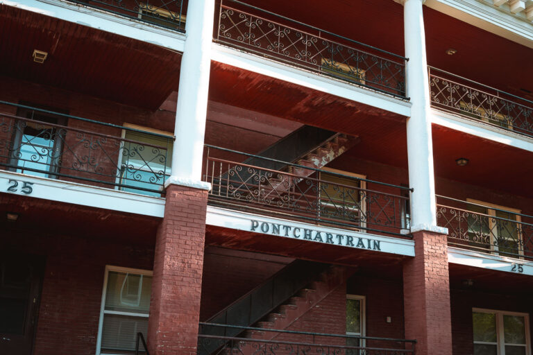 Pontchartrain Apartment in Minneapolis 3 Every time I ride by this place I can't help but think how great the name is for this place. Looks like they took this building directly from new orleans and brought it here.