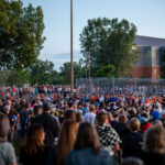 The Minneapolis community gathered at Lynnhurst Park last night for a vigil following the mass shooting at Annunciation School and Church earlier in the morning. 2 children were killed and 17 others injured. The crowd heard from speakers ranging from the Minnesota Attorney General, Minneapolis Mayor and City Council Members, and Congresswomen.