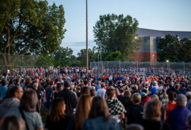 The Minneapolis community gathered at Lynnhurst Park last night for a vigil following the mass shooting at Annunciation School and Church earlier in the morning. 2 children were killed and 17 others injured. The crowd heard from speakers ranging from the Minnesota Attorney General, Minneapolis Mayor and City Council Members, and Congresswomen.