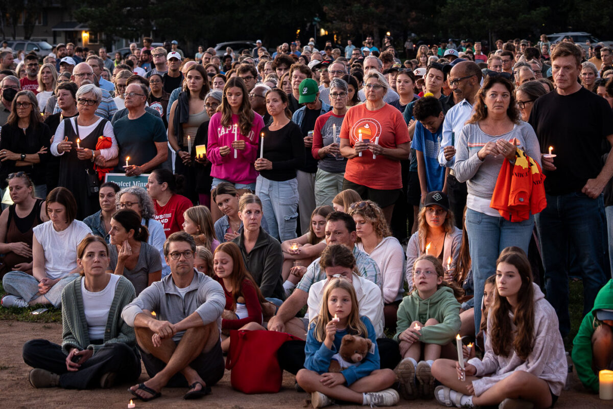 The Minneapolis community gathered at Lynnhurst Park last night for a vigil following the mass shooting at Annunciation School and Church earlier in the morning. 2 children were killed and 17 others injured. The crowd heard from speakers ranging from the Minnesota Attorney General, Minneapolis Mayor and City Council Members, and Congresswomen.