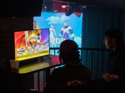 Fighting Game Match at Sexy Nerds Night in the Green Room