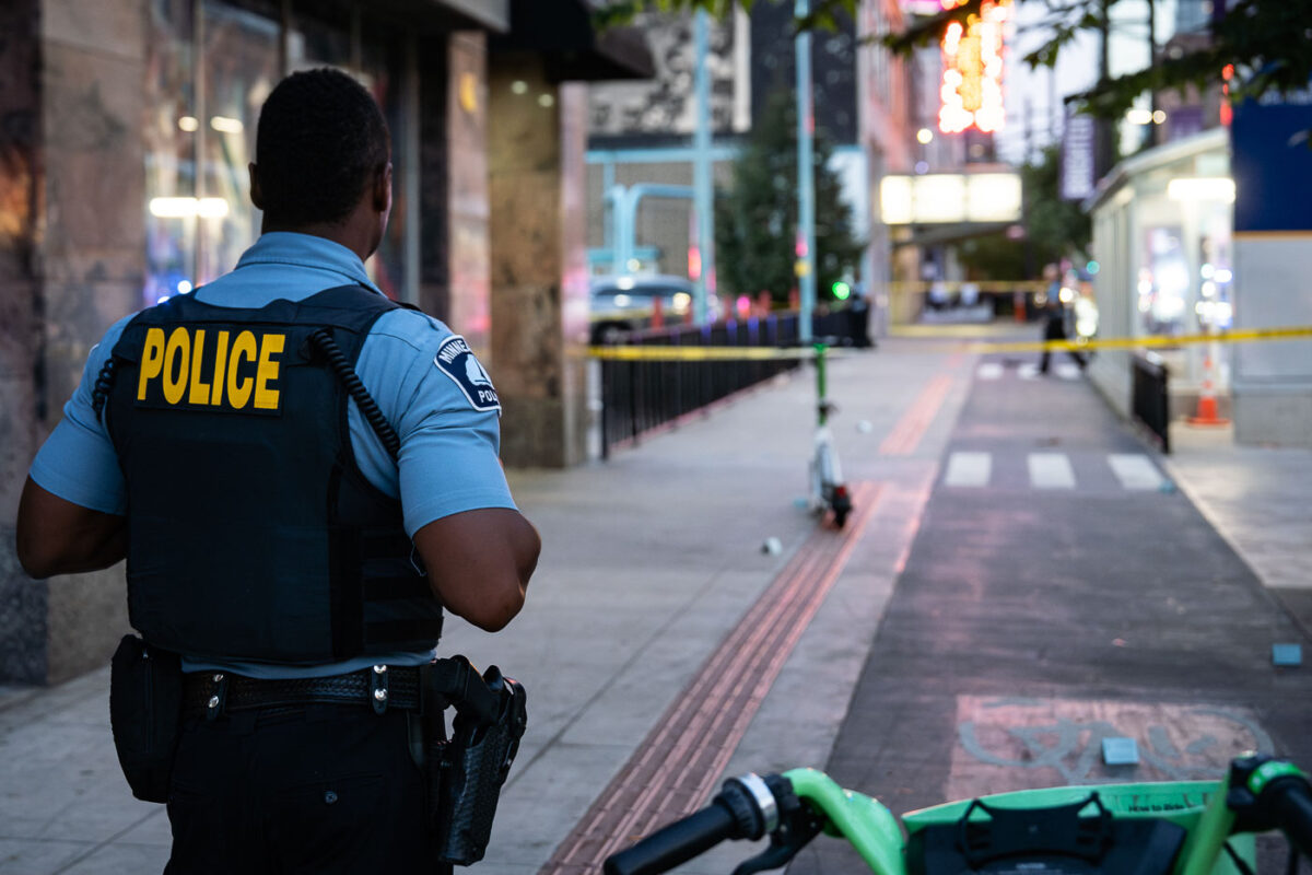 Minneapolis Police Officer At Downtown Shooting