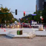 The long awaited connection to Lake Street on Nicollet Avenue is getting closer to being finished. For many years Nicollet Avenue was split apart by a K-Mart store. The store was closed and eventually burned while it sat vacant.
