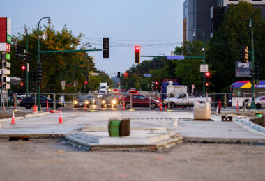 The long awaited connection to Lake Street on Nicollet Avenue is getting closer to being finished. For many years Nicollet Avenue was split apart by a K-Mart store. The store was closed and eventually burned while it sat vacant.