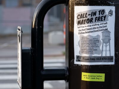 "Mpls Deserves Better" Flyer Pushes Roof Depot Sale to EPNI