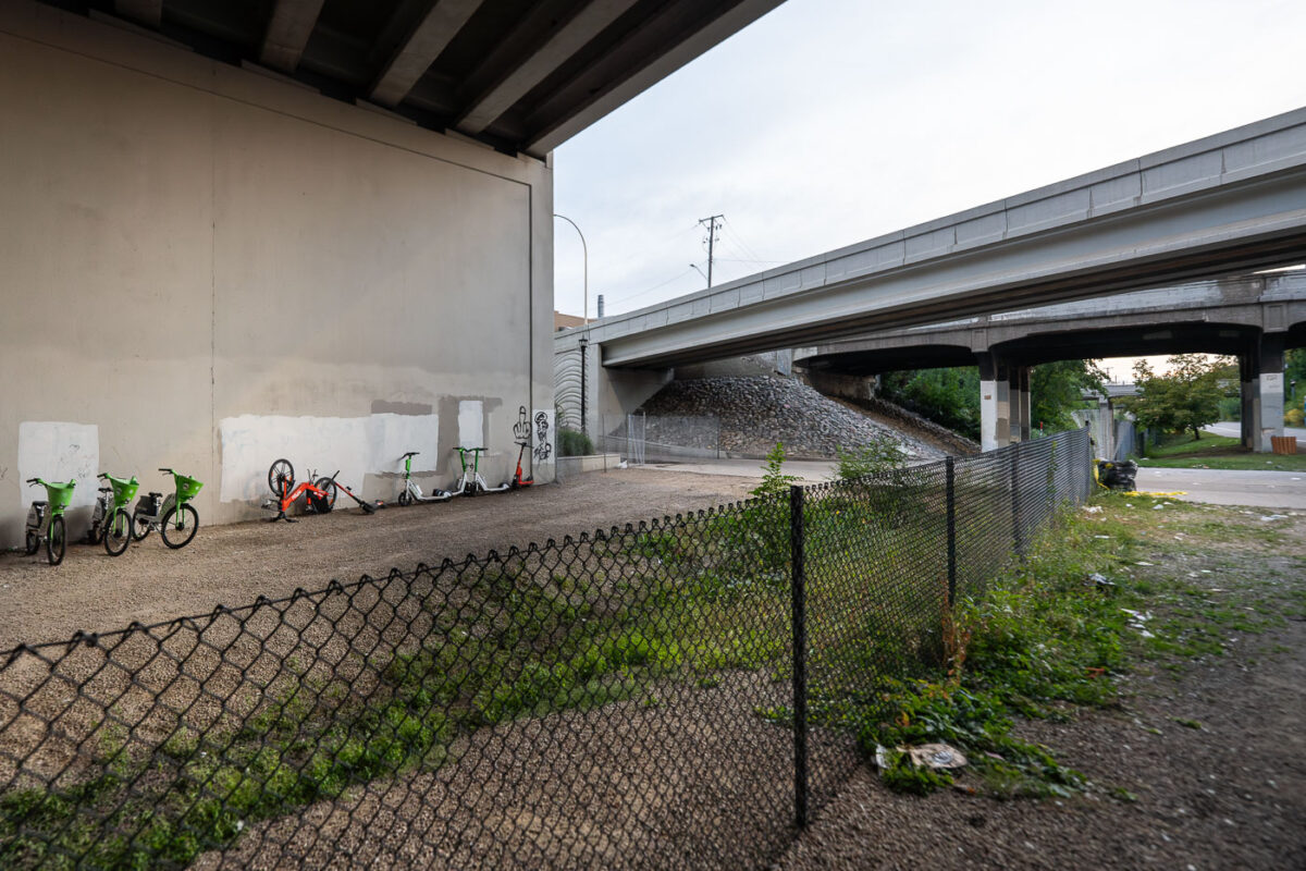 Some sad Spin and Lime bikes/scooters trapped behind the new fencing that was put up yesterday to close the path between Lake Street and the Greenway.

The path was closed hours after a mass shooting that claimed 5 victims. The path has been a popular place for open drug use all summer.