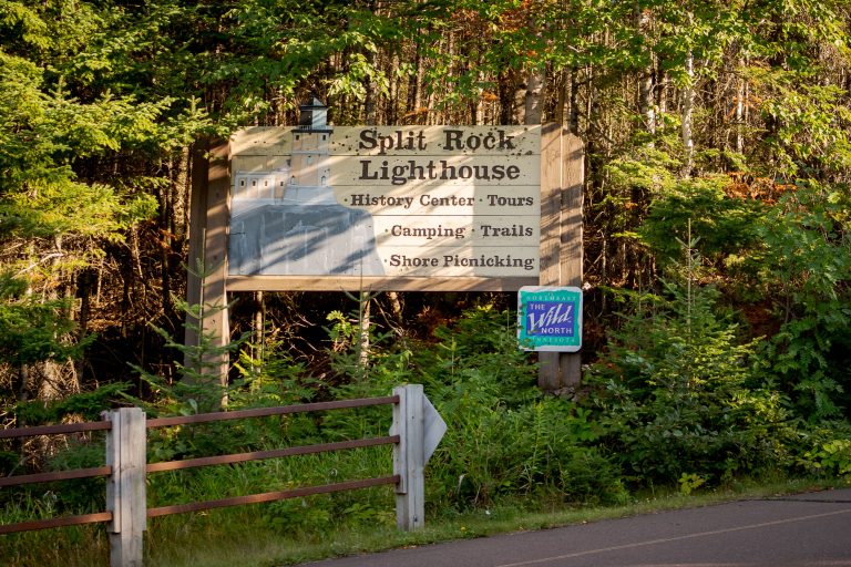Split Rock Lighthouse Sign in Northern Minnesota 2