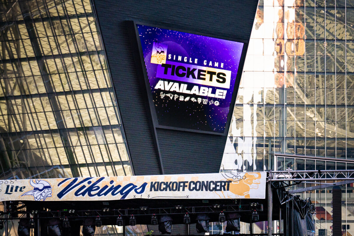 Single game tickets still available for tomorrow's Minnesota Vikings home opener on Sunday Night Football.