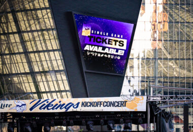 Single game tickets still available for tomorrow's Minnesota Vikings home opener on Sunday Night Football.