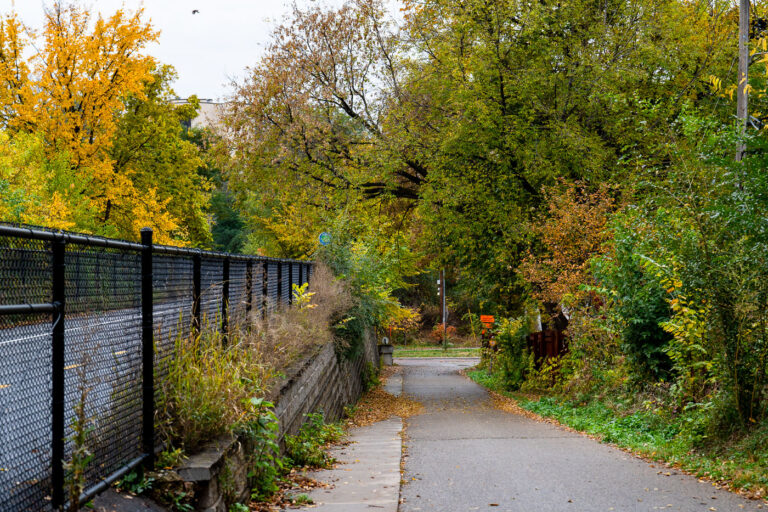 Dean Parkway and Midtown Greenway 3 Midtown Greenway and Dean Parkway. This is such a wonderful time of the year on this bike trail as the colors change.
