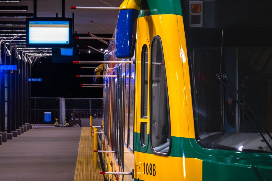 Light Rail Train 108B at Southwest Station Platform — October 14, 2025 ...