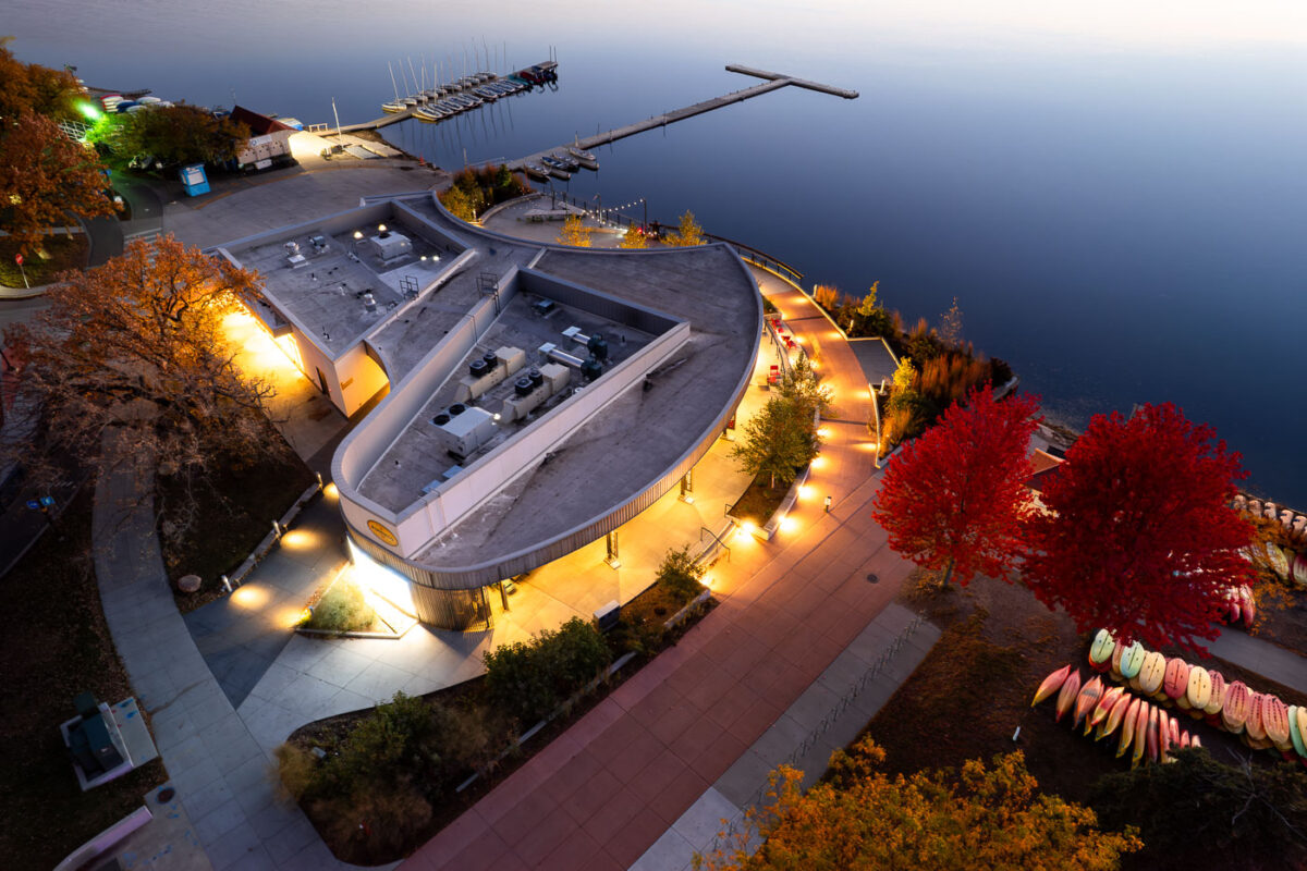 Pimento on Bde Maka Ska with Fall Colors