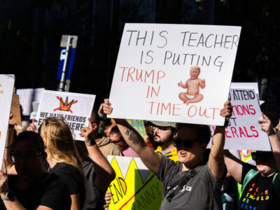 No Kings Trump Timeout Protest Sign