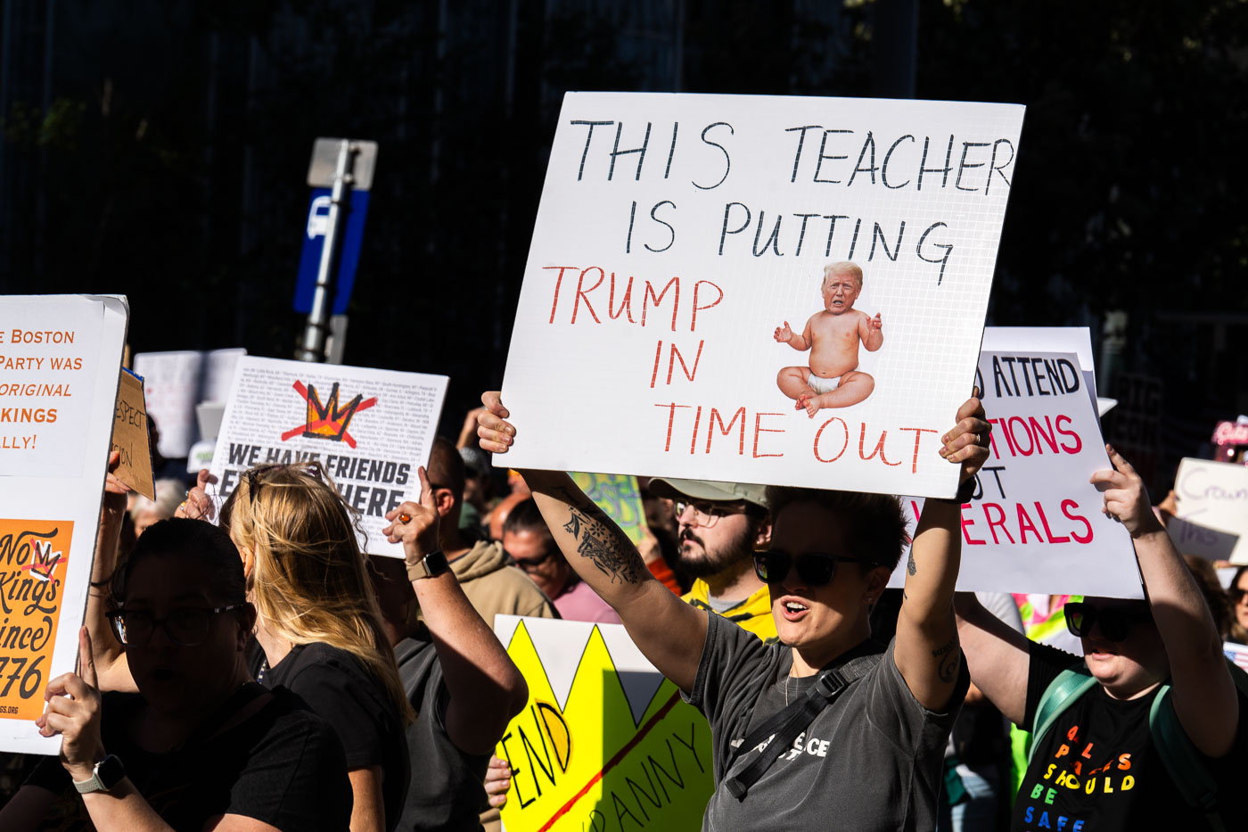 This teacher is putting trump in time out No Kings