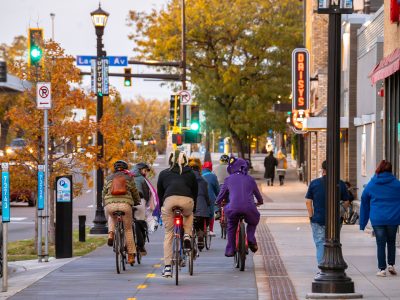 Halloween Bike Ride on Hennepin Avenue's New Lanes