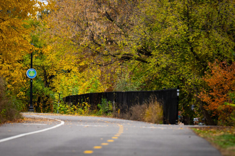 Midtown Greenway at Dean Parkway 1 Fall colors on the Midtown Greenway at the Dean Parkway exit. A great time of the year!