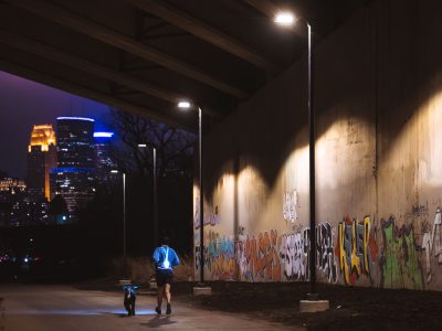 New Lighting on Cedar Lake Trail