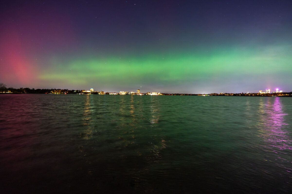 Bde Maka Ska and Northern Lights