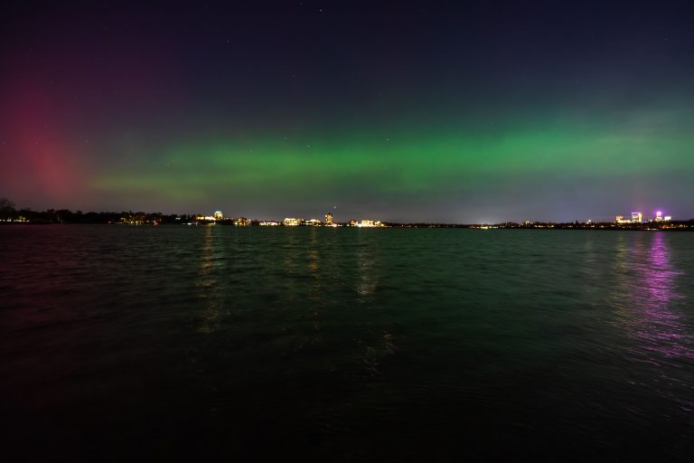 Bde Maka Ska and Northern Lights 4 Northern Liights seen over Bde Maka Ska