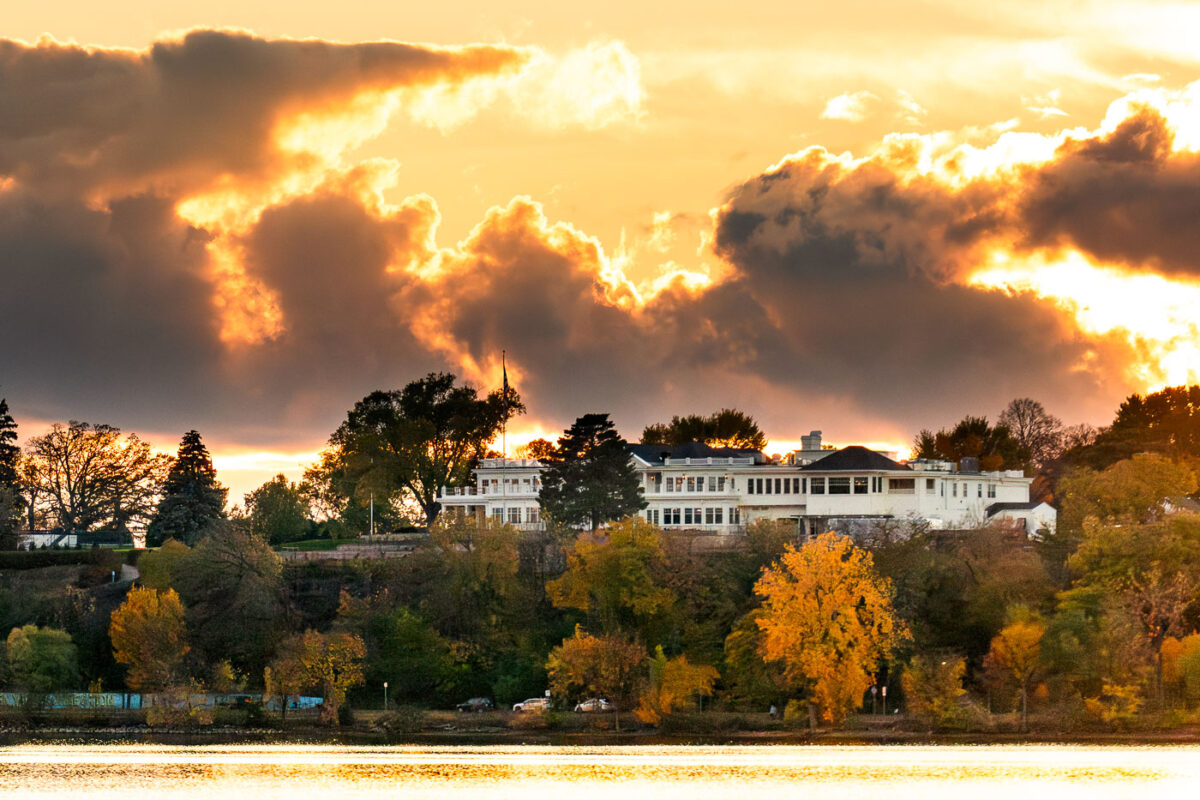 Sunset over the Minikahda Club in Minneapolis