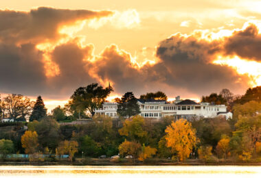 A early November sunset over The Minikahda Club in Minneapolis.