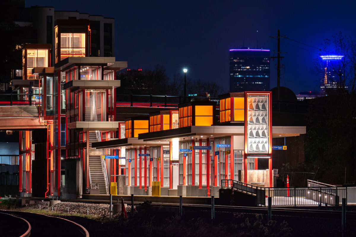 West Lake Street Station Under Construction, Southwest LRT