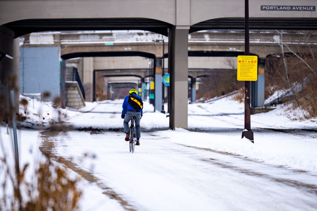 December on the Midtown Greenway