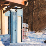 Frozen Bde Maka Ska Dog Walk 3 A woman walks her dog on a freshly frozen Bde Maka Ska in South Minneapolis.