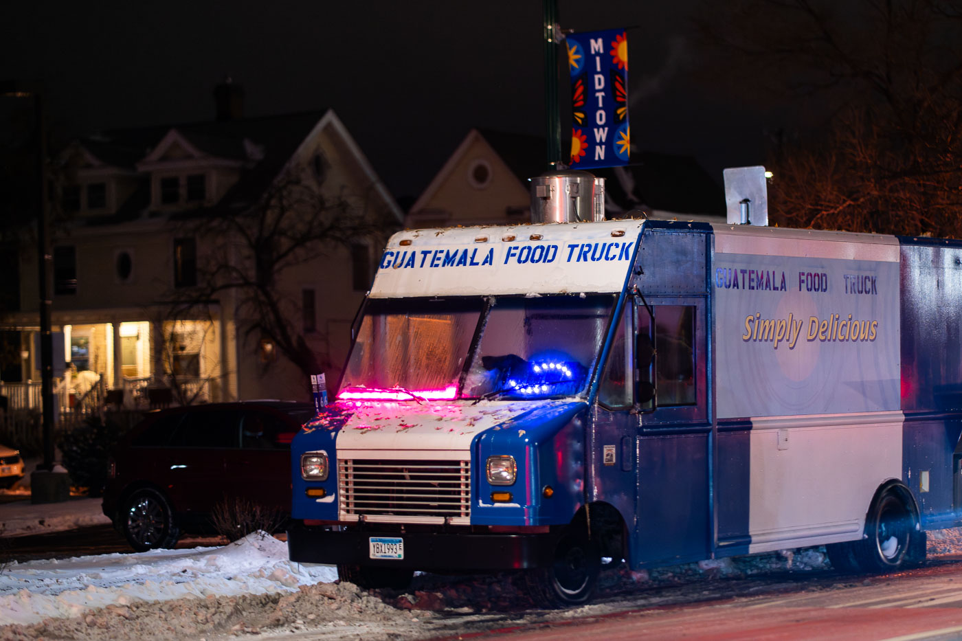 Guatemala Food Truck in the snow