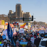 ICE Out Of Minnesota Protest December 20 2025 Minneapolis 3 Today, with the windchill struggling to reach 0F at times, thousands marched down Lake Street in South Minneapolis protesting the actions of ICE.
“ICE Out of Minnesota!”
"MINNESOTANS KNOW ICE IS SLIPPERY AND DANGEROUS - IT'S TIME TO DE-ICE!"
"Immigrants are not the problem"