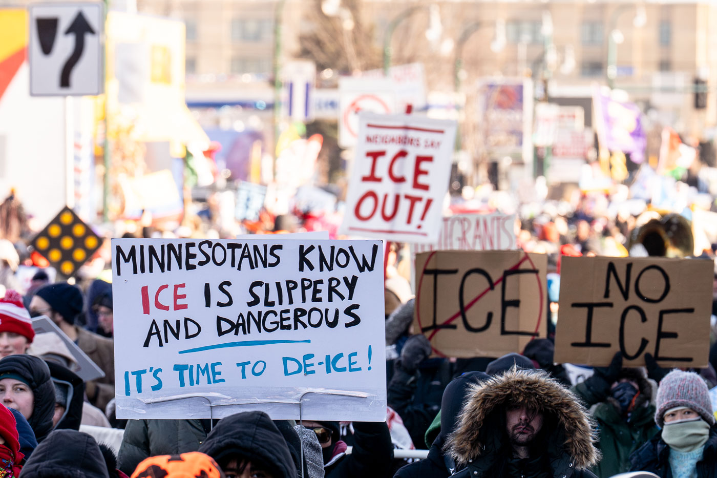 It's Time to De Ice Protest Sign