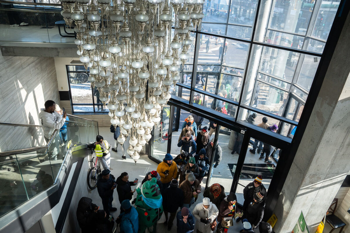 On a day with the windchill struggling to reach 0F, thousands marched down Lake Street in South Minneapolis protesting the actions of ICE. “ICE Out of Minnesota!” "MINNESOTANS KNOW ICE IS SLIPPERY AND DANGEROUS - IT'S TIME TO DE-ICE!""Immigrants are not the problem"The march began at Latino marketplace Mercado Central at Lake and Bloomington ending at Karmel Mall at Lake and Pillsbury. This follows weeks of racist attacks by the President on the Minneapolis Somali community & politicians.