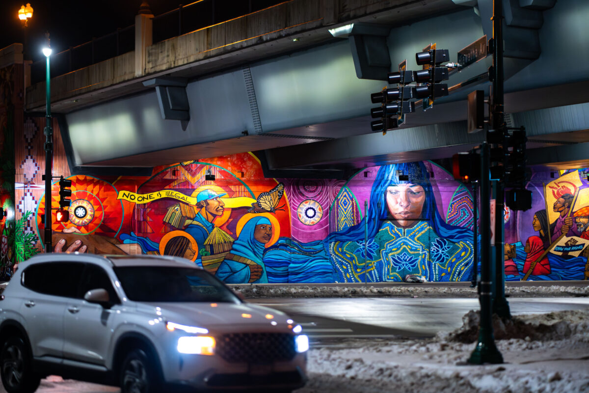 No One Is Illegal Lake Street Mural, Minneapolis