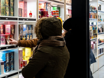 Shoppers at Karmel Mall, Minneapolis