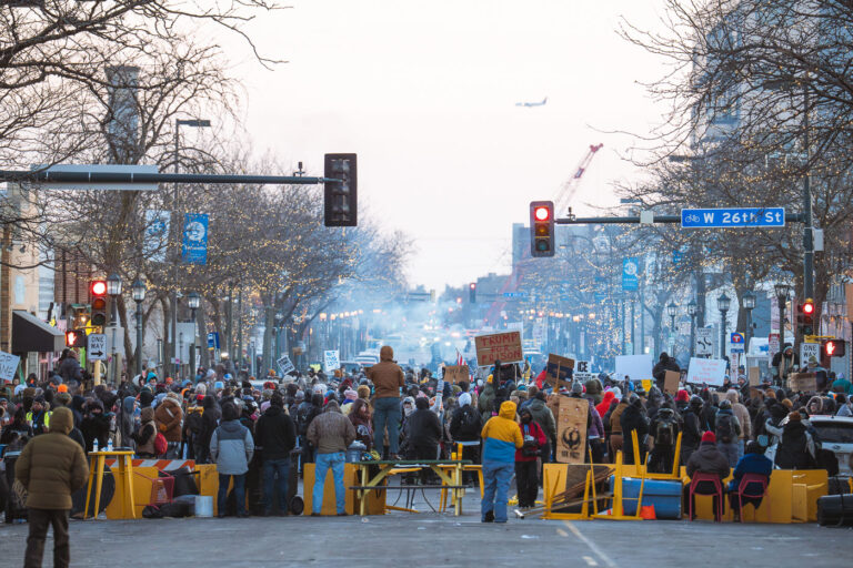Alex Pretti Rally in Minneapolis, January 24, 2026 3 Tonight on Nicollet Avenue where Alex Pretti was killed by Border Patrol officers this morning. This is the second person killed and third person shot by federal agents in Minneapolis this month.