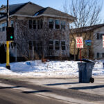 ICE OUT barricades, Reckless Driving 4 Barricades placed on 10th Ave South while ICE agents drive recklessly through South Minneapolis.