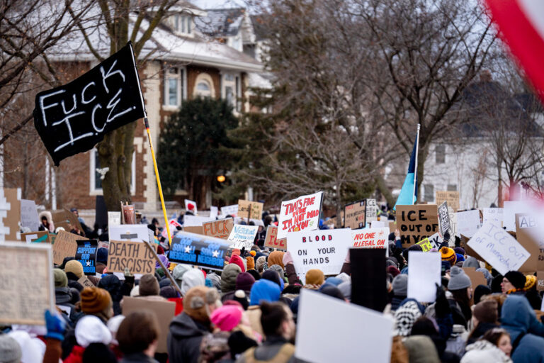 Blood On Your Hands, Minneapolis 3 Thousands march through South Minneapolis tonight protesting the actions of the thousands of ICE agents that have descended upon the city in the last month.