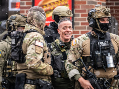 Border Commander Greg Bovino with BORTAC in South Minneapolis
