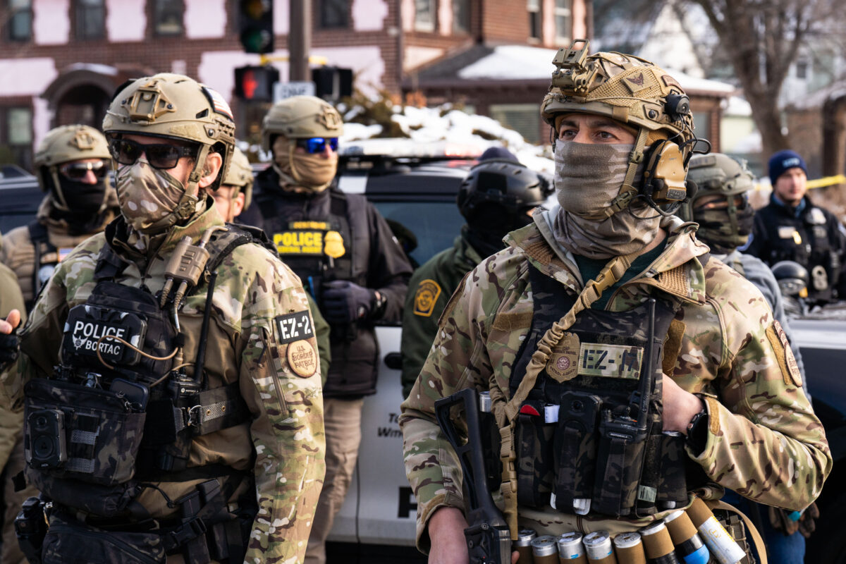 Border Patrol BORTAC Agents after Renee Good Killing